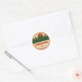 Nationaal bos Snoqualmie Ronde Sticker (Envelop)