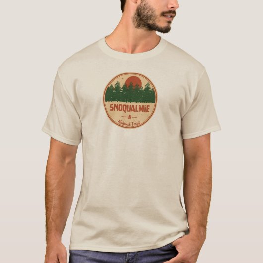 Nationaal bos Snoqualmie T-shirt (Voorkant)