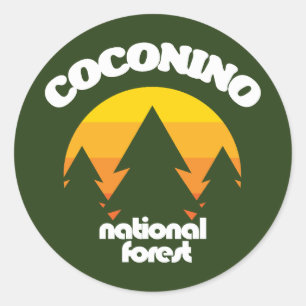 Nationaal bos van Coconino Ronde Sticker
