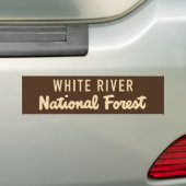Nationaal bos van de witte rivier bumpersticker (Op auto)