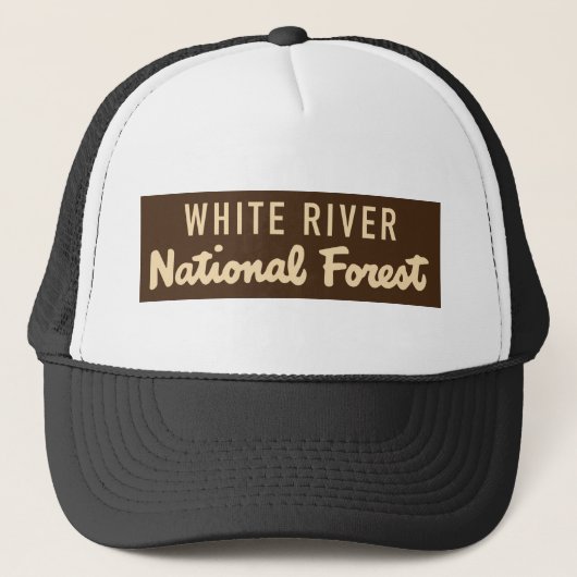 Nationaal bos van de witte rivier trucker pet (Voorkant)
