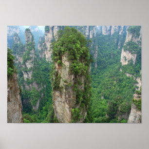 Nationaal bospark Avatar Mountains Zhangjiajie Poster