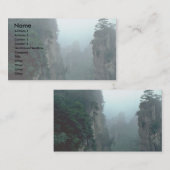 Nationaal bospark, Wuling Mountain, Hunan provi Visitekaartje (Voorkant / Achterkant)