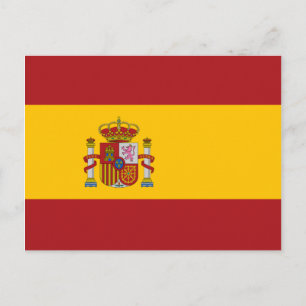 Nationaal Briefkaart voor de vlag van Spanje