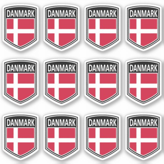 Nationaal - Danmark Sticker (Voorkant)