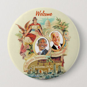 Nationaal-democratische Conventie 2012, Charlotte, Ronde Button 4,0 Cm