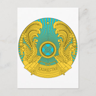 Nationaal Embleem Kazachstan Briefkaart