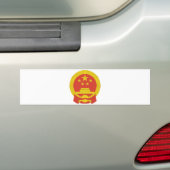 Nationaal Embleem van de Volksrepubliek China Bumpersticker (Op auto)