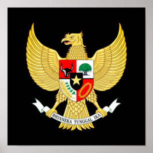 Nationaal Embleem van Indonesië Poster