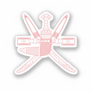 Nationaal Embleem van Oman Sticker