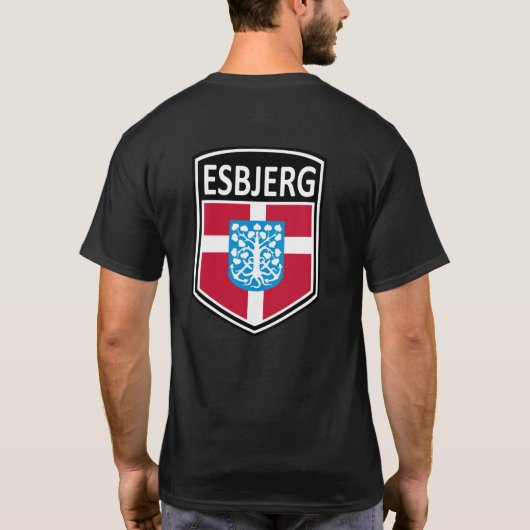 Nationaal - Esbjerg Danmark T-Shirt (Achterkant)