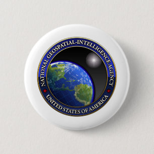 Nationaal Geospatial-Intelligence Agency (NGA) Ronde Button 5,7 Cm