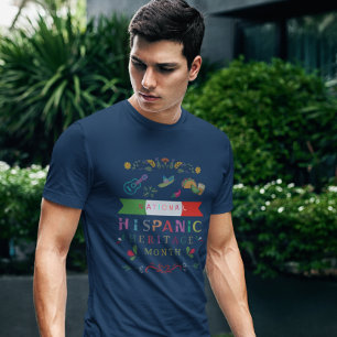NATIONAAL HISPANIC HERITAGE MAAND ONTWERP T-SHIRT