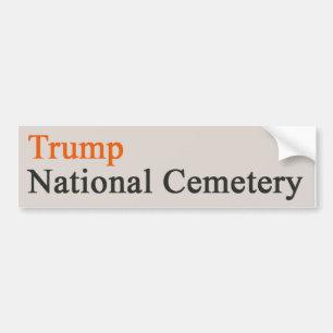 Nationaal hokhof voor Trump — Beige-Oranje Bumpersticker