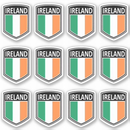 Nationaal - Ierland Sticker (Voorkant)