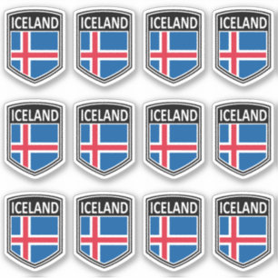 Nationaal - IJsland Sticker