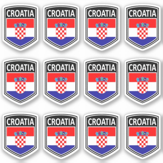 Nationaal - Kroatië Sticker (Voorkant)