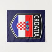 Nationaal - Kroatië Wandkleed (Voorkant (horizontaal))