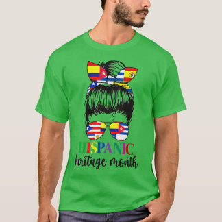 Nationaal Latijnse vlagbericht voor de historische T-shirt