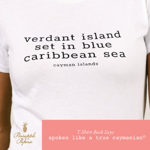 Nationaal lied van de Kaaimaneilanden gepersonalis T-shirt
