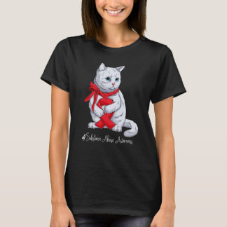 Nationaal middel Abuse Awareness Month Red Ribbo T-shirt