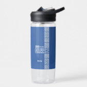 Nationaal monogram waterfles (Links)