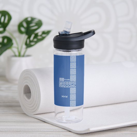 Nationaal monogram waterfles (Links)