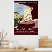 Nationaal monument van Bandelier Poster (Keuken)