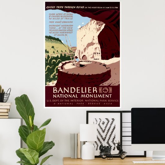 Nationaal monument van Bandelier Poster (Thuiskantoor)