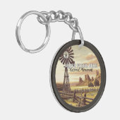 Nationaal monument voor Agate Fossil Beds Sleutelhanger (Voorkant Links)