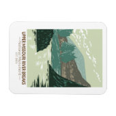 Nationaal monument voor de rivier de Missouri Magneet (Horizontaal)