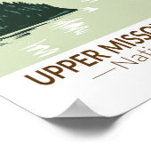 Nationaal monument voor de rivier de Missouri Poster (Hoek)