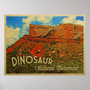 Nationaal monument voor Dinosaur Poster
