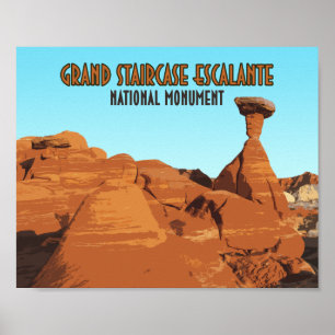Nationaal monument voor Grand Staircase Escalante Poster