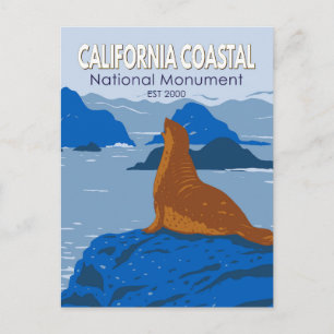Nationaal monument voor kustbewoners van Californi Briefkaart