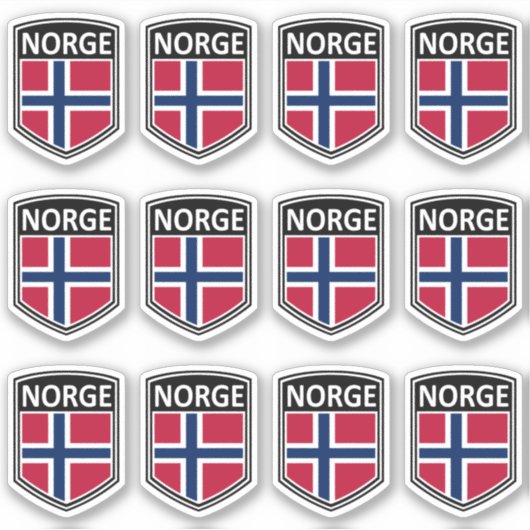 Nationaal - Norge Sticker (Voorkant)