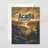 Nationaal park Acadia Briefkaart (Voorkant / Achterkant)
