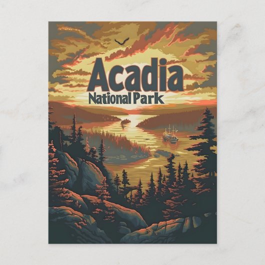 Nationaal park Acadia Briefkaart (Voorkant)