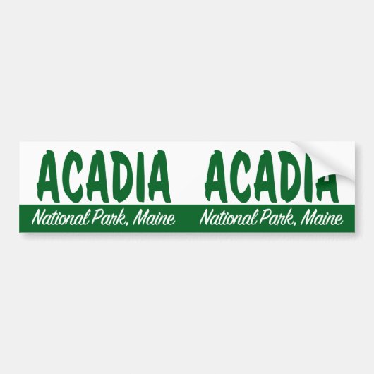 Nationaal park Acadia Bumpersticker (Voorkant)