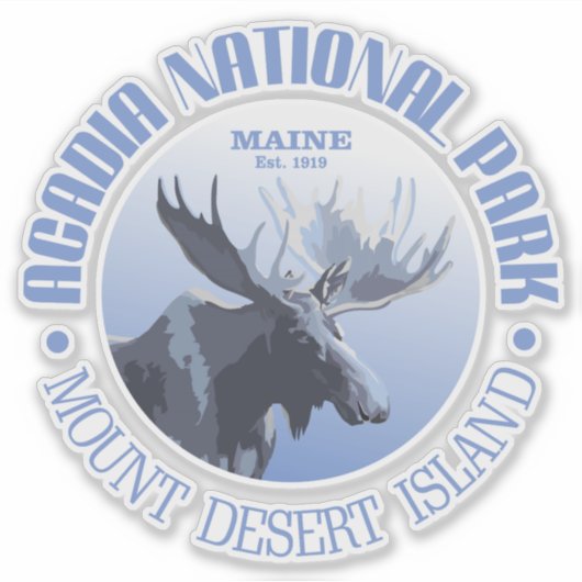 Nationaal park Acadia (Glades) Sticker (Voorkant)