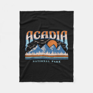 Nationaal park Acadia Maine bergen vintage 80s Fleece Deken
