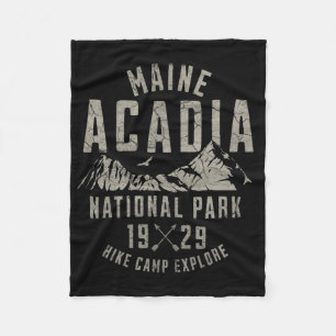 Nationaal park Acadia Maine Natuur Wandelen Buiten Fleece Deken