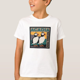 Nationaal park Acadia, Maine Puffins T-shirt