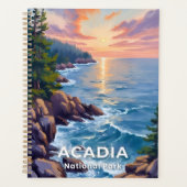 Nationaal park Acadia | Maine Schilderen Reiskunst Planner (Voorkant)