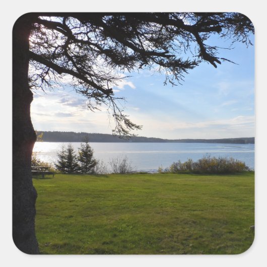 Nationaal park Acadia, Maine Vierkante Sticker (Voorkant)