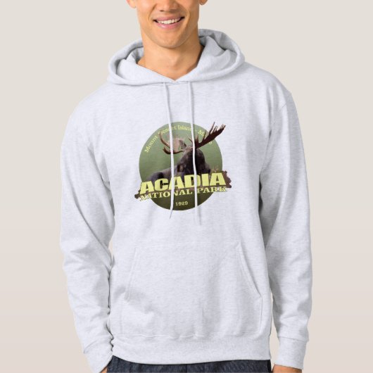 Nationaal park Acadia (Moose) WT Hoodie (Voorkant)