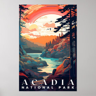 Nationaal park Acadia, Nationaal Poster van de Par