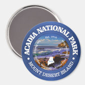 Nationaal park Acadia (rd)2 Magneet (Voorkant / Achterkant)