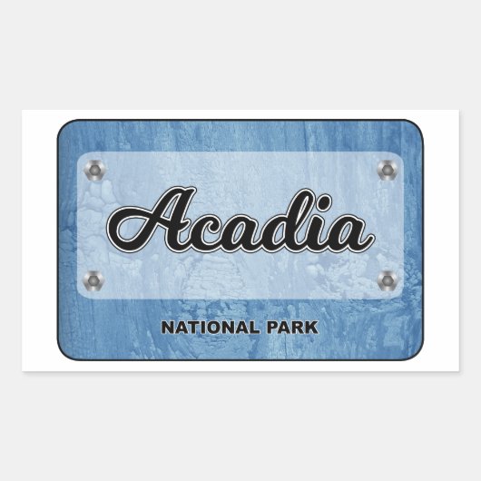 Nationaal park Acadia Rechthoekige Sticker (Voorkant)