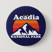Nationaal Park  Acadia Ronde Button 7,6 Cm (Voorkant)